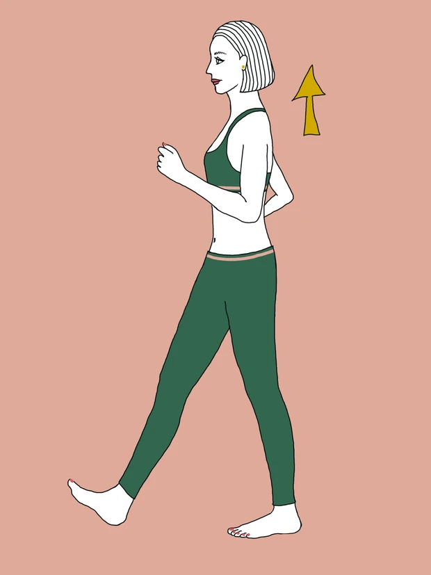 縦へそを作る歩き方、縦へそを手に入れる歩き方、長坂靖子さんに聞いた縦へその作る歩き方