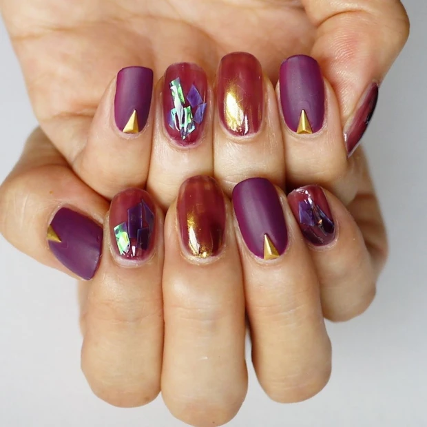 ハロウィンにもオススメ！ 質感ミックスで楽しむニュアンスネイル【ギ☆のセ…