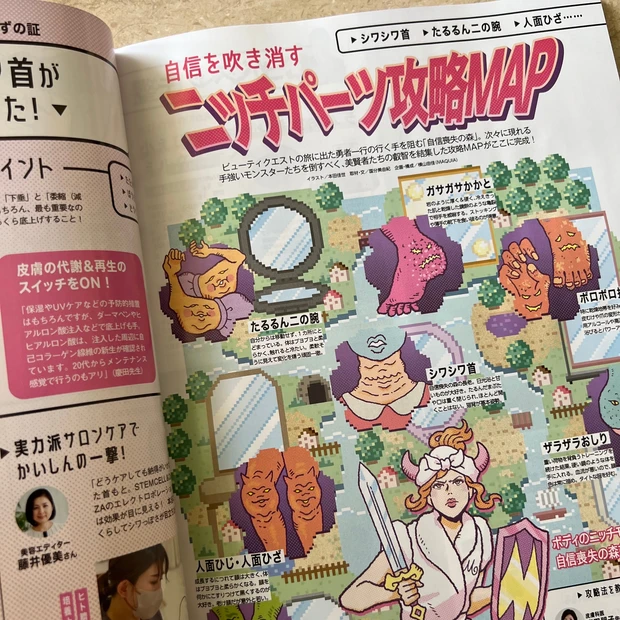 マキア MAQUIA 5月号 ニッチパーツ ケア 二の腕 首のシワ ガサガサかかと ボディケア