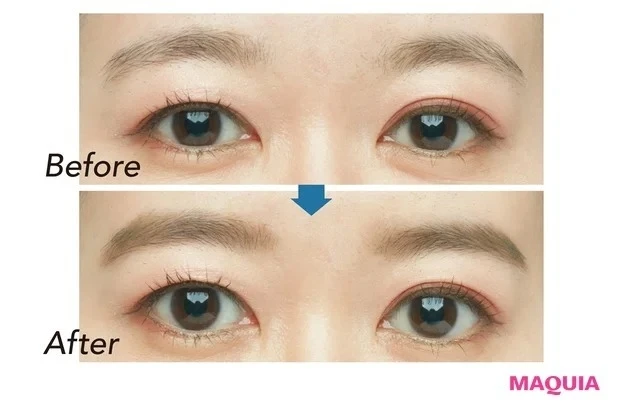 【トレンドの眉メイク①】「ナチュラル眉」の仕上がり