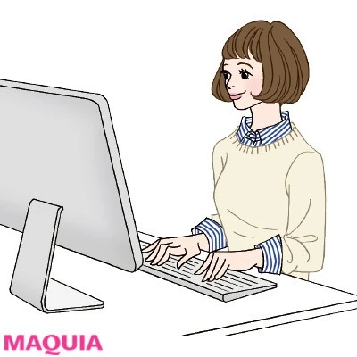 【猫背予防にも! 簡単ストレッチまとめ】チリつも習慣で肩こりを予防!_デスクワークは姿勢をチェック