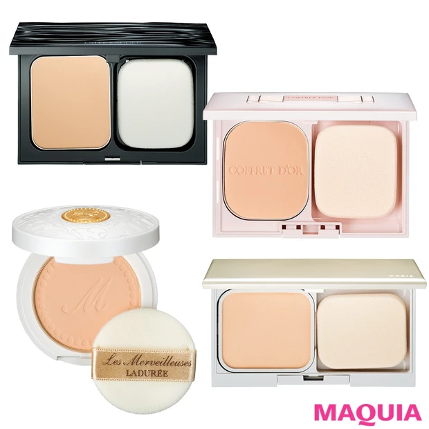 鵜飼香子さんがジャッジ！ 今季の精鋭ファンデを塗り比べ【パウダーFD編】