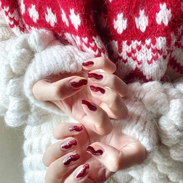 クリスマスネイルコーディネート