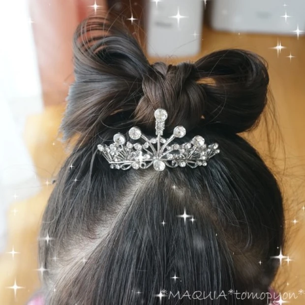 リボンヘアアレンジで、プリンセス気分★お誕生日のヘアアレンジ♪