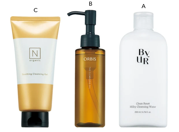 マキア　毛穴ケア　友利新　オルビス　ザ クレンジング オイル　バイユア クリーンリセット ミルキー クレンジングウォーター　N organic Basic スージング クレンジングジェル