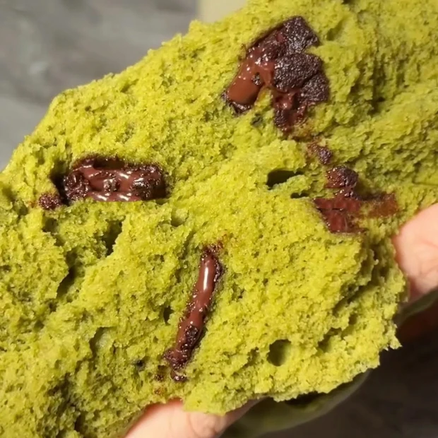 抹茶チョコ蒸しパン