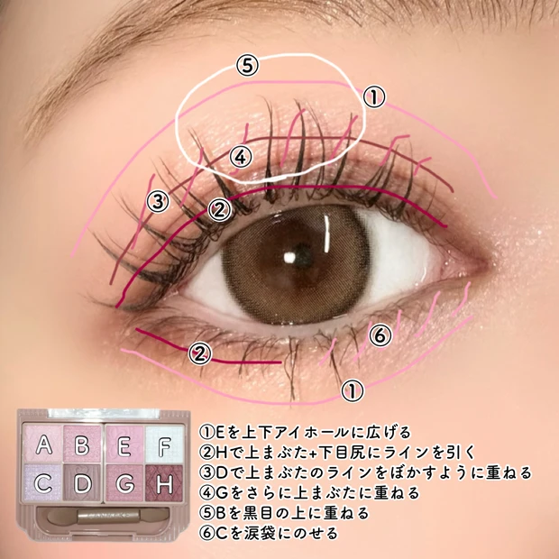 キャンメイク プティパレットアイズ 06 シュガーラルム 新色 ブルベ アイメイク