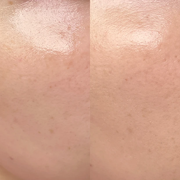 ビフォーアフター、比較、クッションファンデ