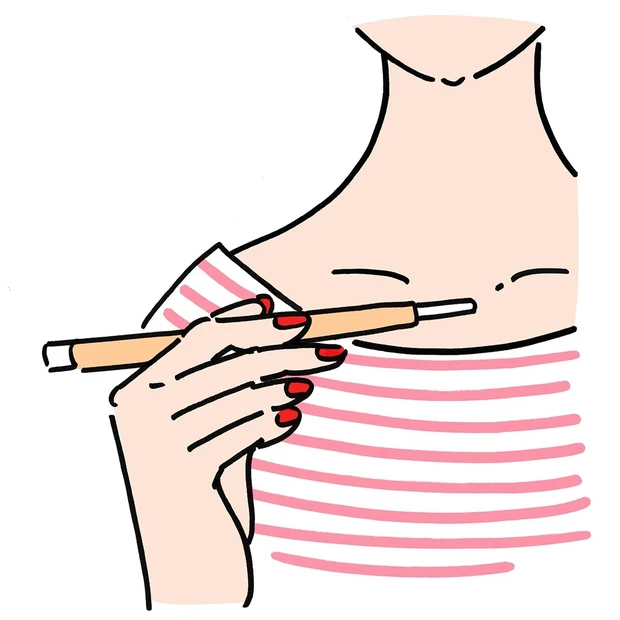 フェイスポインターの持ち方