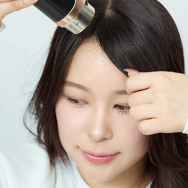 前髪割れ 直し方 カールドライヤー コイズミ 冷風