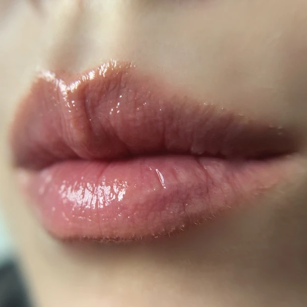 いちごミルクメイク使用コスメ(リップ) 仕上がり