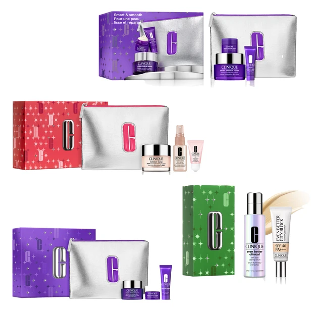 クリニークのホリデー第1弾は人気製品が主役！ 全7種の現品入りスキンケアコフレ【クリスマスコフレ2025】