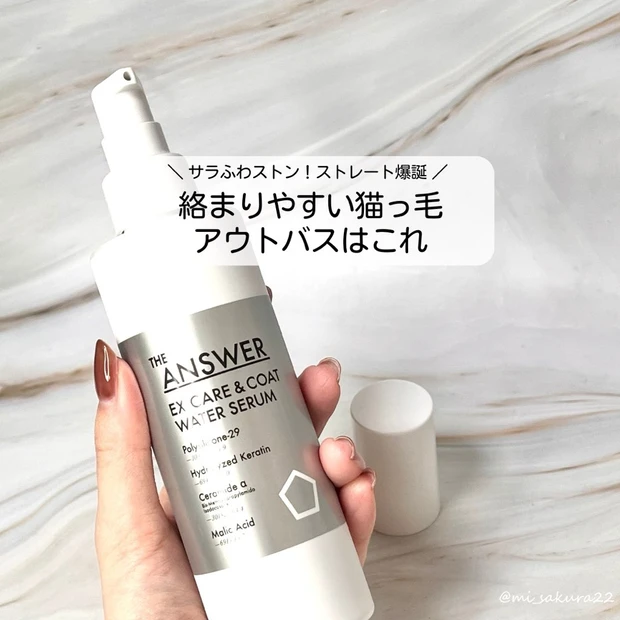 ジアンサー THE ANSWER EX ケア&コート ウォーターセラム アウトバス