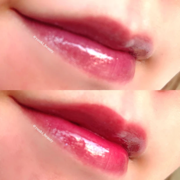 A’PIEU(アピュー) 日本限定数量限定カラー ジューシーパンスパークリングティント JVL01のアースラ JRD02の白雪姫の魔女 着画