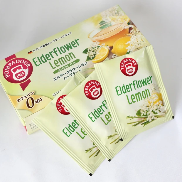 温活におすすめ ノンカフェインティー ポンパドール「エルダーフラワーレモンハーブティー」