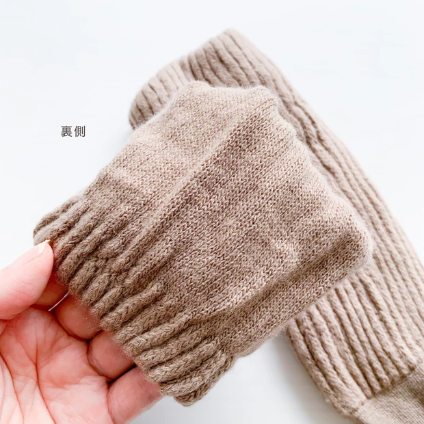 まるでこたつソックスの内側。保温性に優れた特殊な編み地のアップ写真