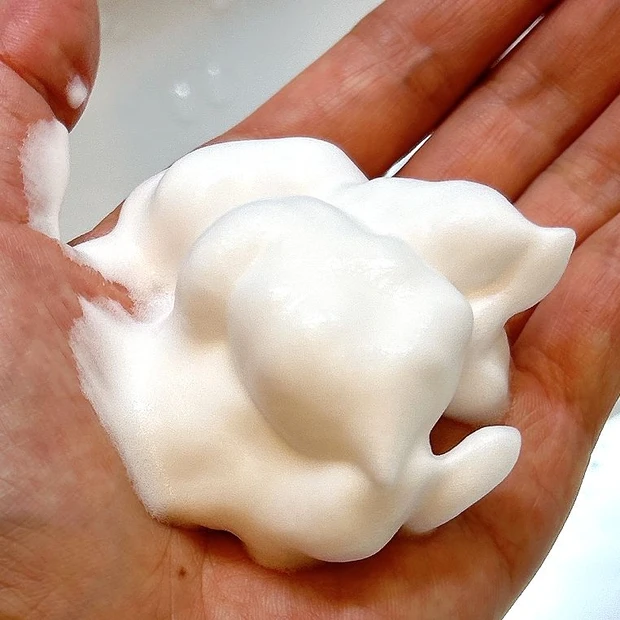 「ビューティブーケ うるおい泡洗顔料」のテクスチャー