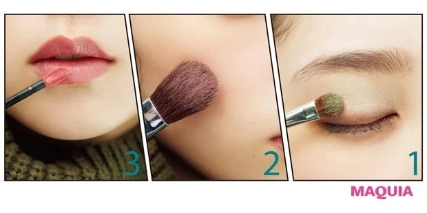 狗巻 棘(いぬまき とげ)風メイク_メイクプロセス