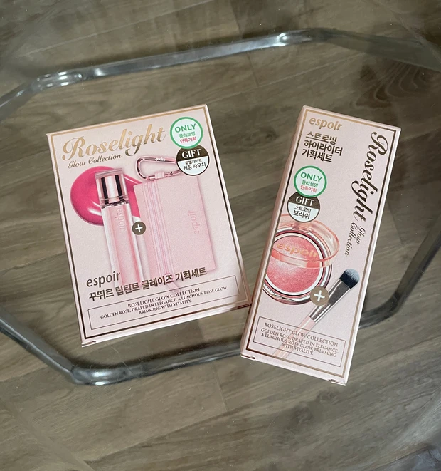 espoir、韓国コスメ、ピンクメイク