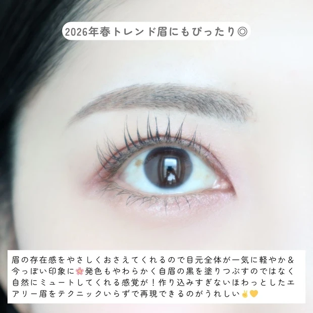 【小田切ヒロ様買い】メイベリン新作ムース眉マスカラで叶う今っぽ「ほわふわ眉」_5