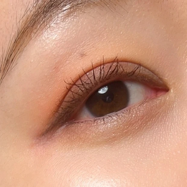 アンド バイ ロムアンド(&nd by rom&nd)メロウパレット 【BR02 アップルシナモン】のスウォッチ(目元)