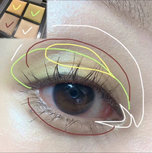 【THREE秋新作】全色クリームのアーシーグリーンパレットが魅力的!大人な眼差しを作るブルベメイク_6