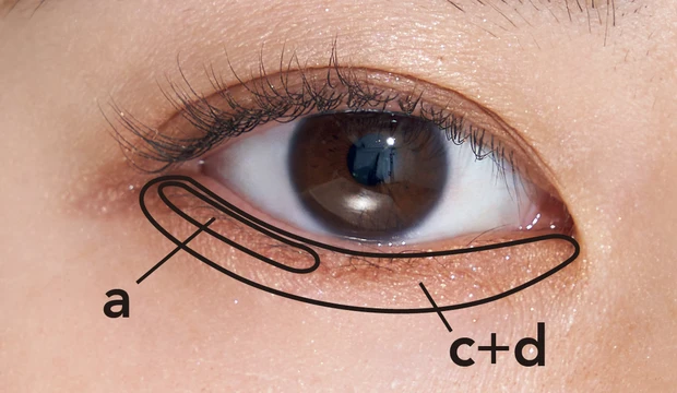 【奥二重メイク 塗り方】ルナソル アイカラーレーションN 01