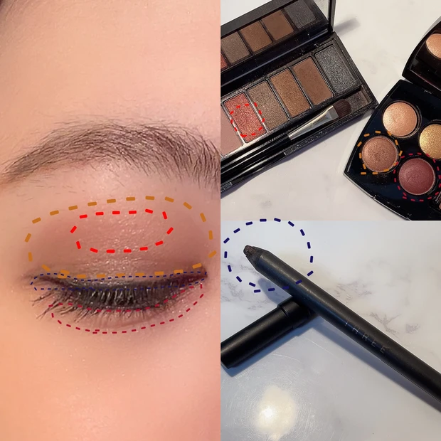 【鬼滅の刃 推しキャラ色メイク】シャネル秋コスメ・手持ちコスメ使って炎柱 煉獄杏寿郎風メイクをしてみた🔥秋メイクにも使える◎_3_2