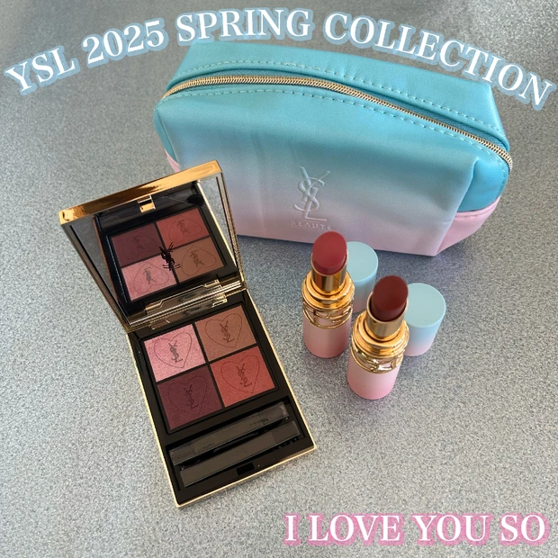 【YSL】2025春コスメ！限定クチュールミニクラッチ125とラブシャインシリーズをレビュー！