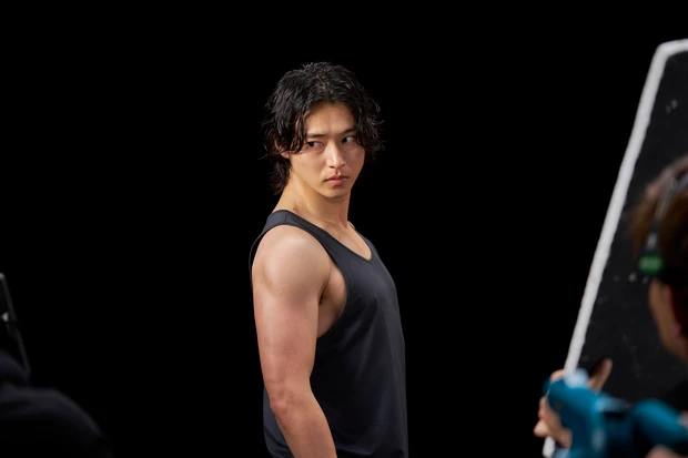 SAVAS 山崎賢人 プロテイン CM 撮影現場