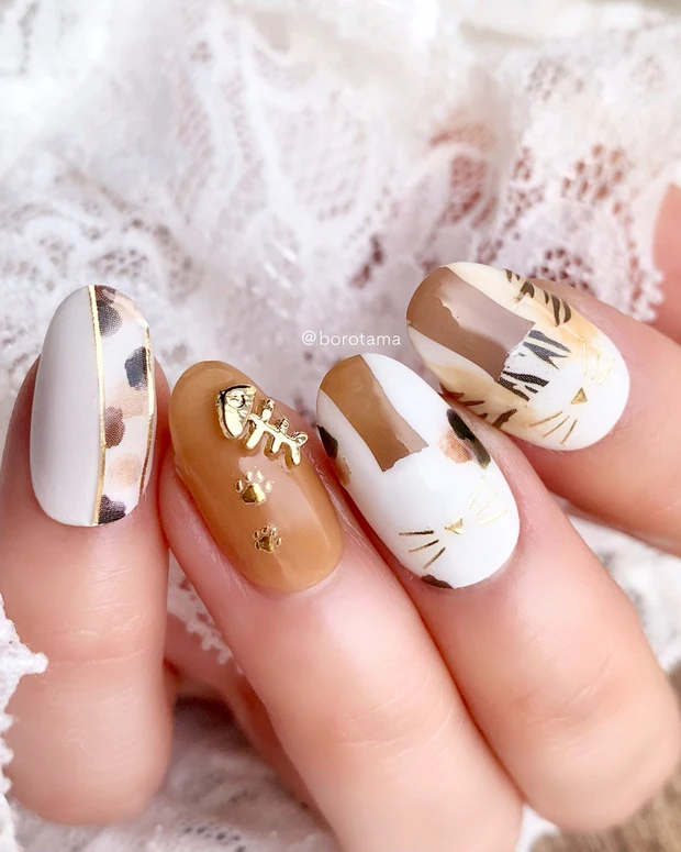 セリア seria ネイルシール ネイルホリック つめ用ファンデ+ BR026F BR027F