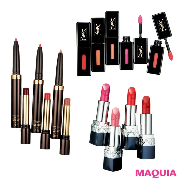 秋こそ、高発色リップを主役に。Dior、NARS、THREEなどの新作6…