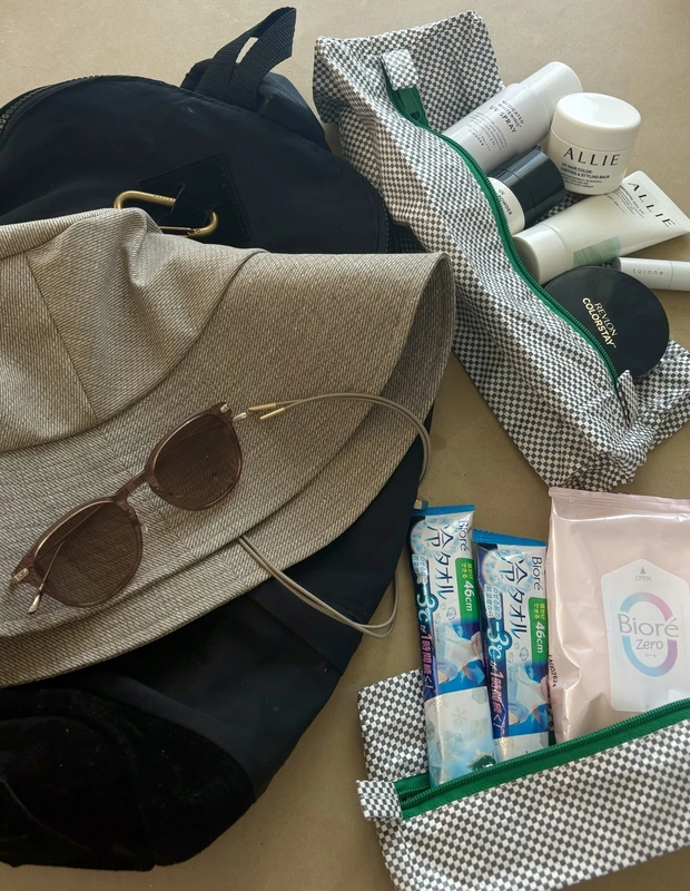 美容ライター 谷口絵美さんのフェスバッグの中身