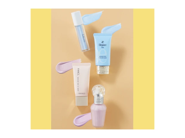 【くすみ解消メイク下地4選】黄ぐすみ派はブルー&ラベンダーを「逆三角形」に入れて！