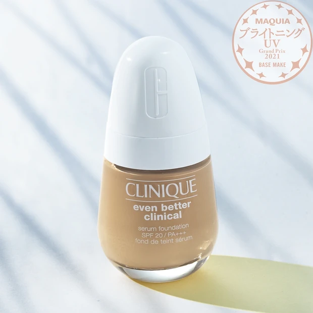 ベースメイク部門TOP3・美容液生まれの「クリニーク」のファンデで1日中…