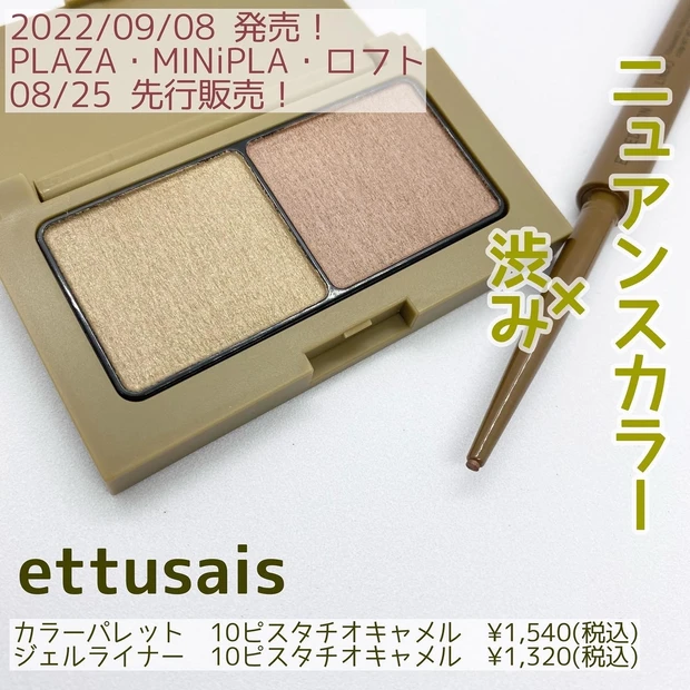 秋新色コスメ】ettusaisの秋は