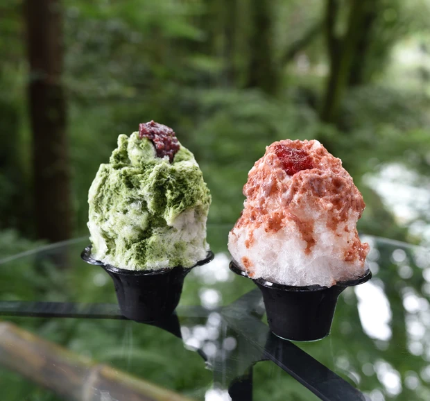 ASUKA　ひとリート　半日　リトリート　郊外　カフェ　黒茶屋　水の音テラス　秋川渓谷　かき氷
