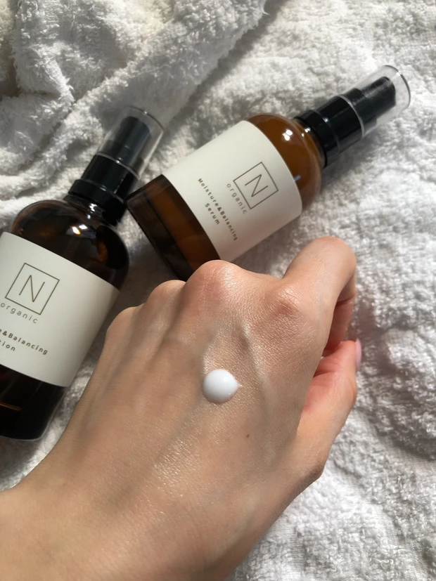 花粉ブロック効果大!メイクのりUP♡新生N organicセラムは保湿成分1.5倍増のマルチ美容乳液♡_3