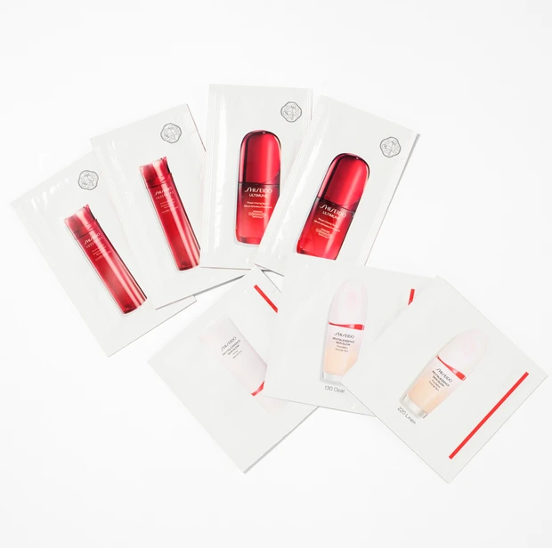 2026年3月28日開催 マキアサロン お土産　SHISEIDO　オイデルミン エッセンスローション　アルティミューン™ パワライジング セラム　エッセンス スキングロウ プライマー　エッセンス スキングロウ ファンデーション