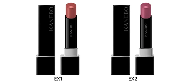 カネボウ　ルージュスターブリーズ （左） EX1（Melodious Coral）、（右） EX2（Spring Has Come）