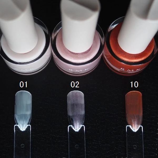 ＜01 ポーセリン ドリーム＞＜02 ノーズキス ピンク＞＜10 タンジェリン テイルズ＞