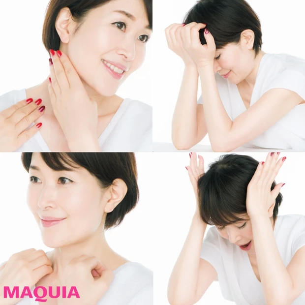 クリームの“ついで”に！ 小林ひろ美さんが教える「流し小顔」テク