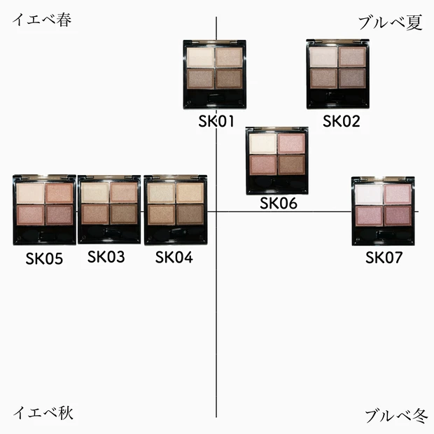 エクセル スキニーリッチシャドウ N リニューアル パーソナルカラー