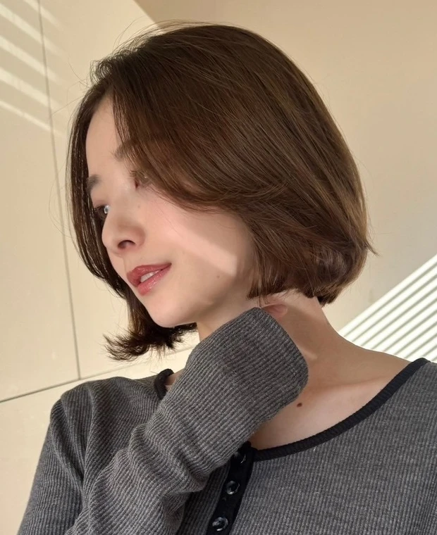 ヘアカタログ ボブ ボブヘア 前髪なし サイド