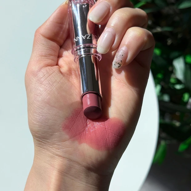 CEZANNE セザンヌ ラスティンググロスリップN 201ピンクロゼ スウォッチ