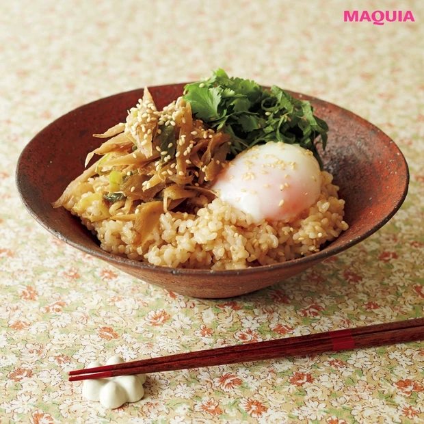 冷え予防に食べたい冬のひとさら！  【ねぎ味噌ごぼうのっけ丼】レシピを紹…