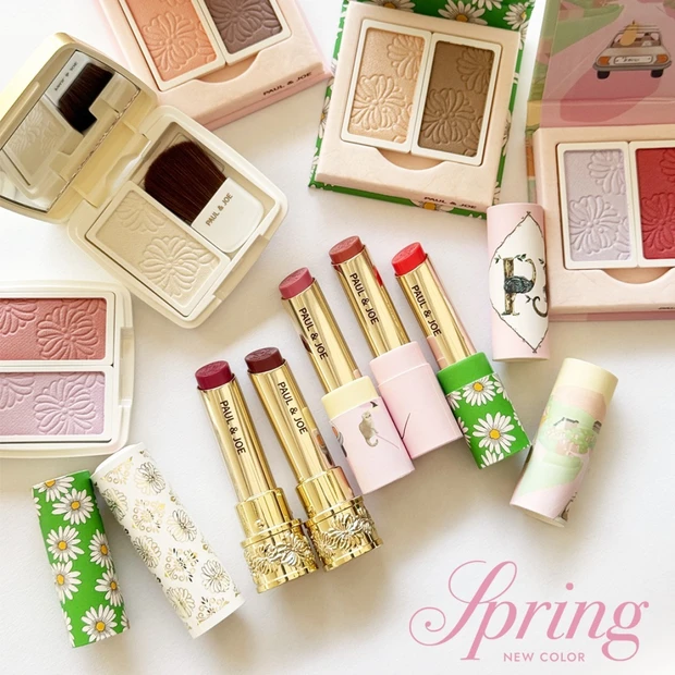 【春コスメ2026】ポール ＆ ジョーの春コレクションをスウォッチ！ シアーな色づきが魅力の新作リップが登場