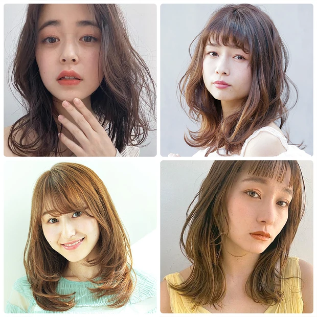 セミロングヘア×パーマの髪型・ヘアスタイルまとめ【最新ヘアカタログ】