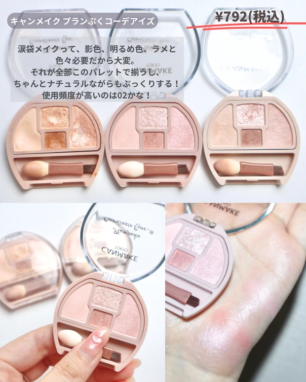 キャンメイク プランぷくコーデアイズ 涙袋