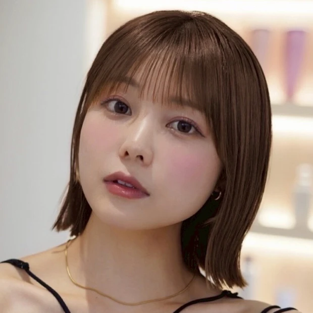 【切りっぱなしボブ】軽め質感が今っぽい！ シンプルおしゃれなワンレンボブ